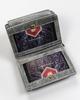 PTN WD2-VLCN-4499 Black Gray Leather Wallet