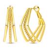 925 Silver Golden Earring Women CZ Zircon Hoop Ear Studs Sparkling Pave Moon Star Earring Wedding Anniversary Gift