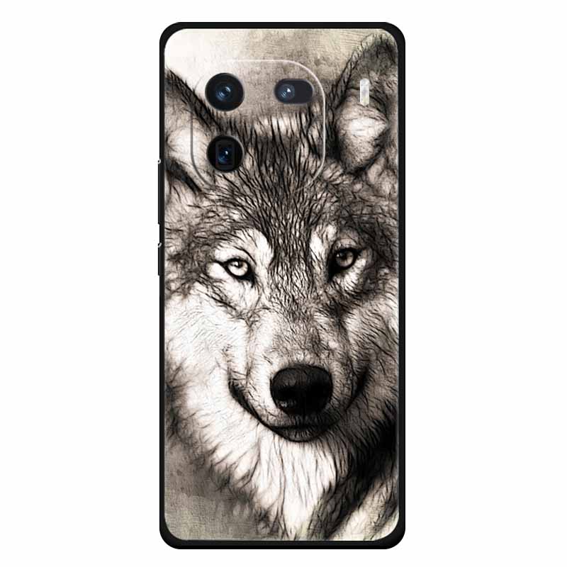 Für Vivo Iqoo 12 Hülle Weiches Silikon Niedliche Katze Löwe Bedruckte Hüllen für Vivo iQOO 12 Pro Hüllen Luxuriöse Schutzhüllen Iqoo12