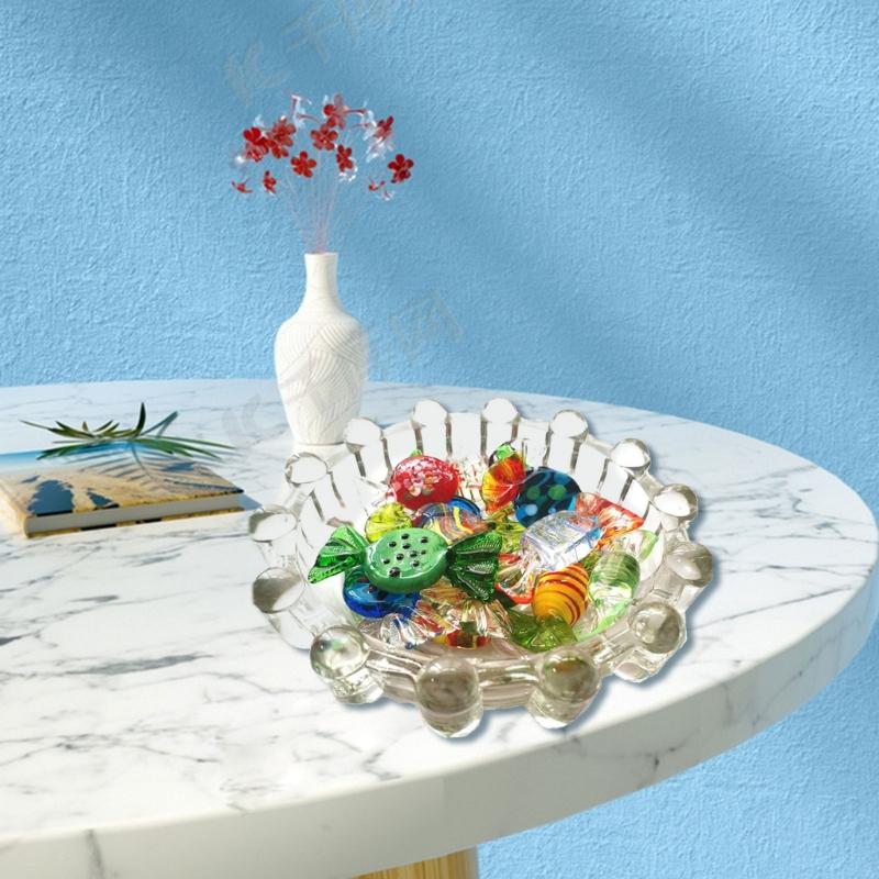 Glass Candys Sculptures Coloured for Home Party Wedding Christmas for Home Decoration