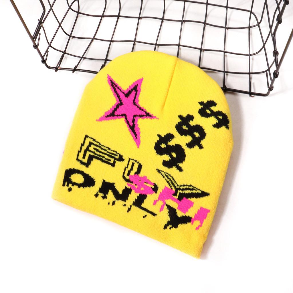 Style Knitted Urban Cap With Letter Embroidery For Autumn And Fashion Winter