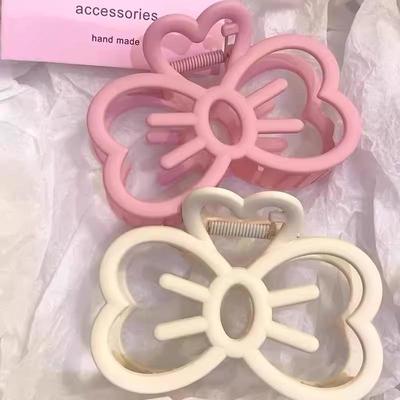 Chic Bow Hairpin Claw Clip for Thick Hair - Cute Girlish Style Headwear