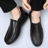 Summer Autumn Men Shoes Casual Brand Genuine Leather Mens Loafers Moccasins Fashion Breathable Slip On Boat Shoes Big Size 38-46