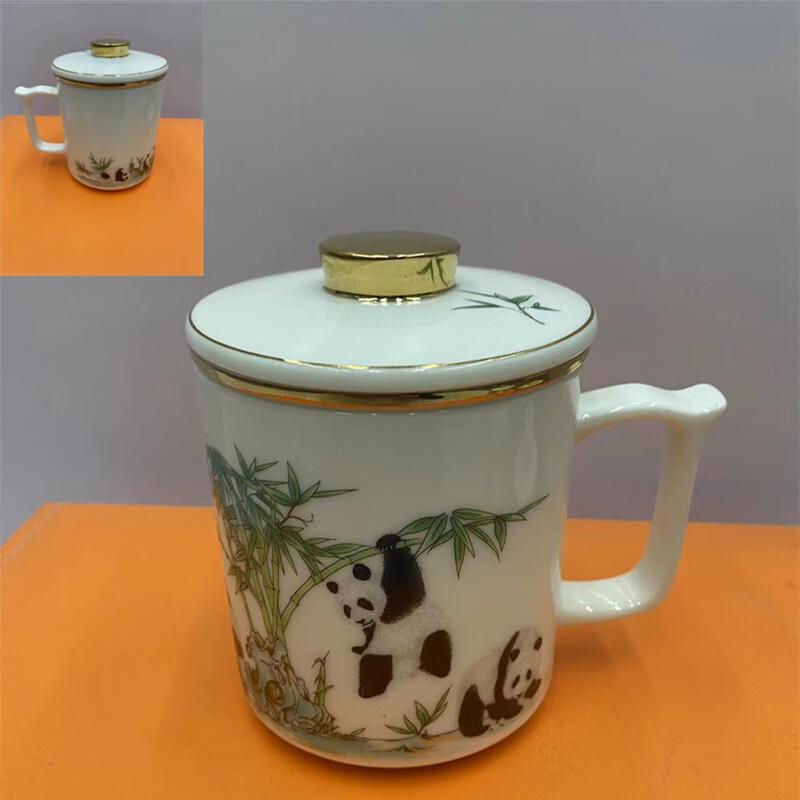 

Hand-painted Panda Ceramic Tea Mug with Infuser