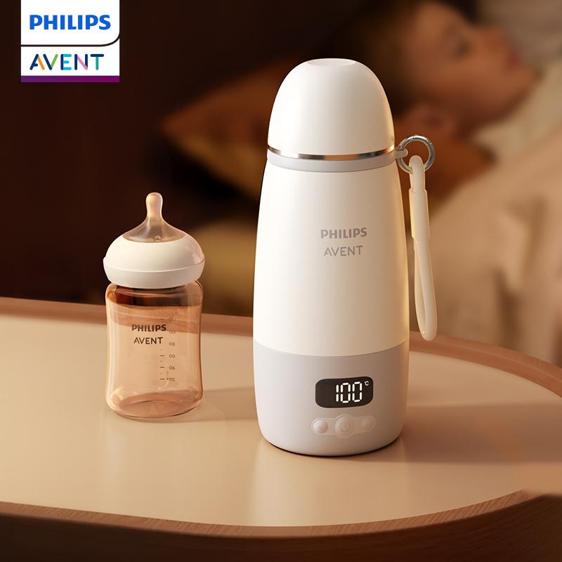 Philips AVENT Przenośny przygotowywacz do mleka modyfikowanego Ultra Szybkie gotowanie do 100°C Inteligentna kontrola temperatury Kubek termiczny 500 ml