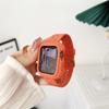 Silicone Watch Strap+Case for Apple Watch Ultra Band 49mm 45mm 41mm 44mm 40mm Sport Bracelet Cover Bumper iWatch 9 8 Se 7 6 5 4