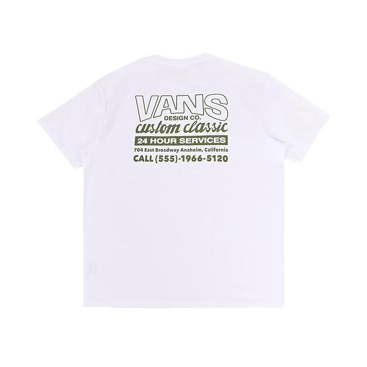 Vans Vlastné klasické tričko s krátkym rukávom Pánske topy Biela VN000NNJWHT