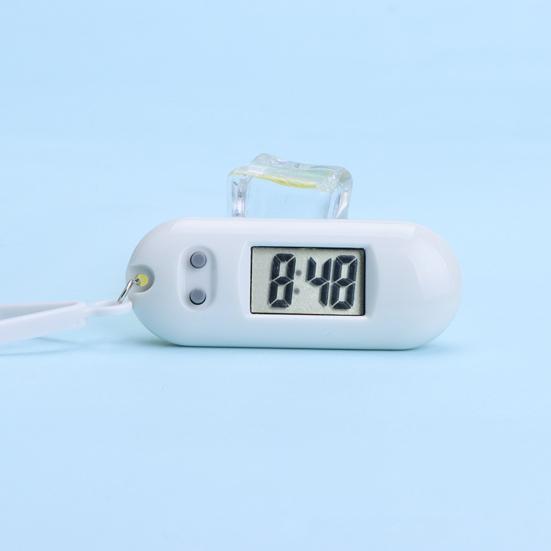 Electronic Clock Silent Display Portable Student LCD Digital Exam Study Desktop Clock Keychain