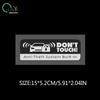Anti-theft system reminder car sticker; kick plate open reflective sticker warning waterproof creative sticker