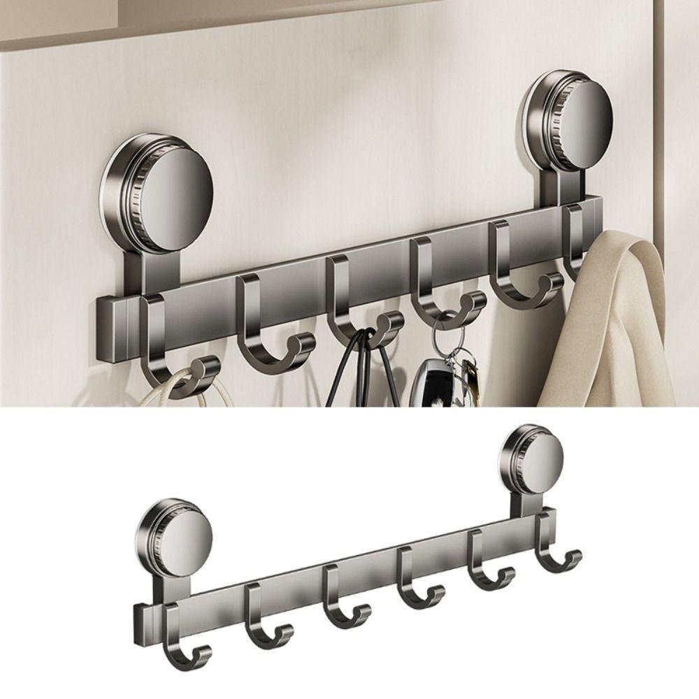 Strong Load-bearing Suction Cup Door Hook No Drilling Towel Storage Hook  Kitchen