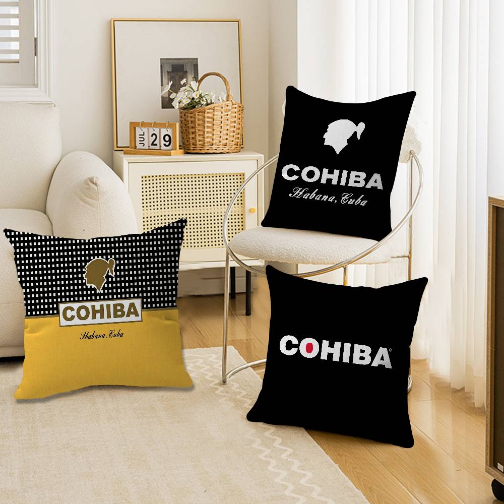 C-Cohibas Cigarette Cushion Cover Pillow Cover Decor Pillowcase Printed Cushion Case for Couch