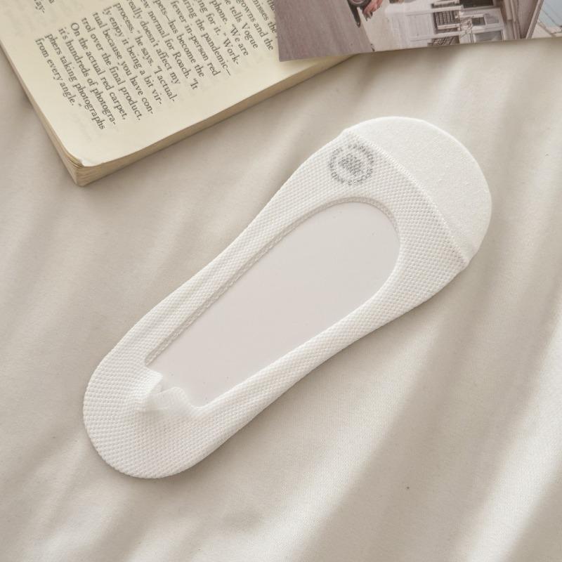 Women's Summer Lightweight Open-front Invisible Stockings with Cotton Sole for Summer, Anti-slip, No Heel Separation