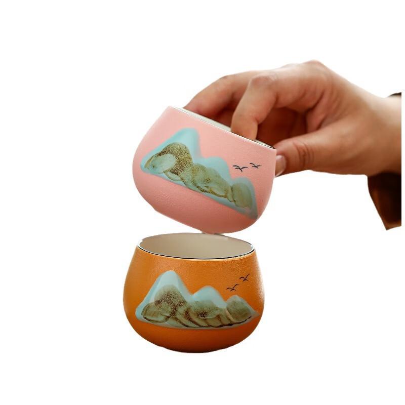 Darun Kiln Landscape Teacup Gift Set