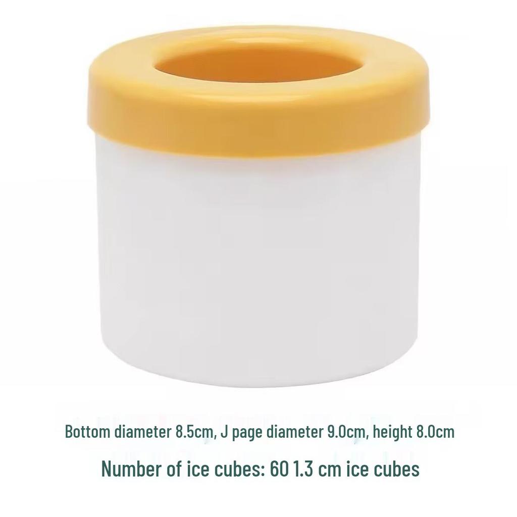 Ice Cube Tray Silicone Mold - Easy Release Squeeze Cup & Storage