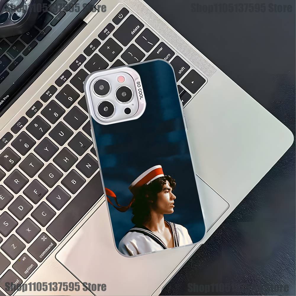 C-Conan Gray Wishbone Phone Case For iPhone 16,15,14,13,12,11,Pro,XS,Max,Plus,Mini,SE4,E Black Matte Shockproof Cover