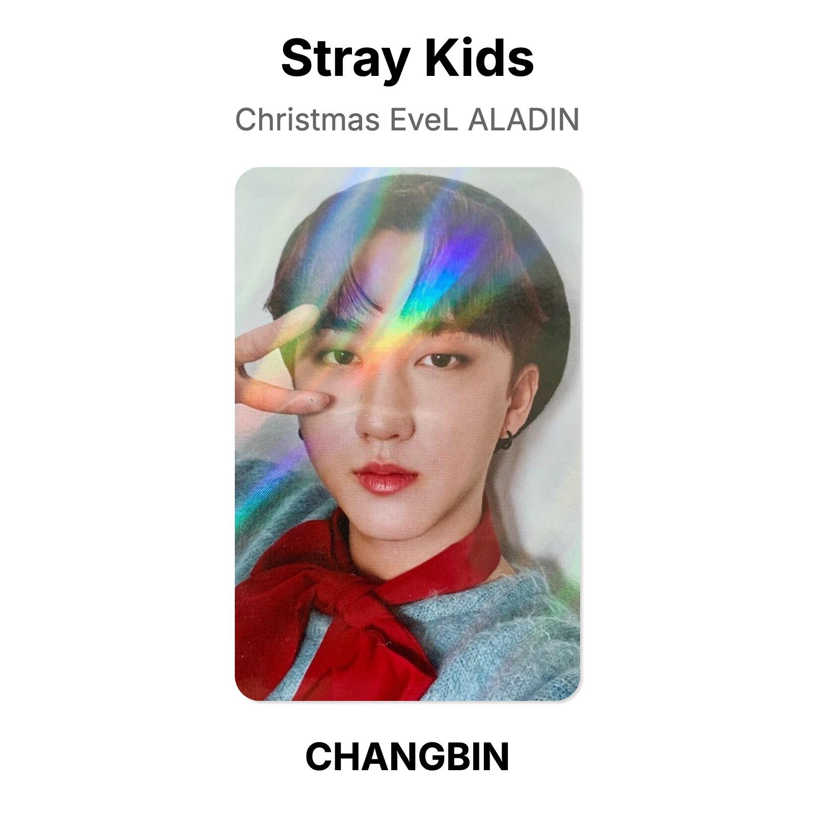 Stray Kids Рождественский вечер ALADIN Официальная фотокарточка CHANGBIN
