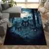 1pc Wolf Pack Forest Design Home Carpet Non-slip Office Decor Gift Living Room Bedroom