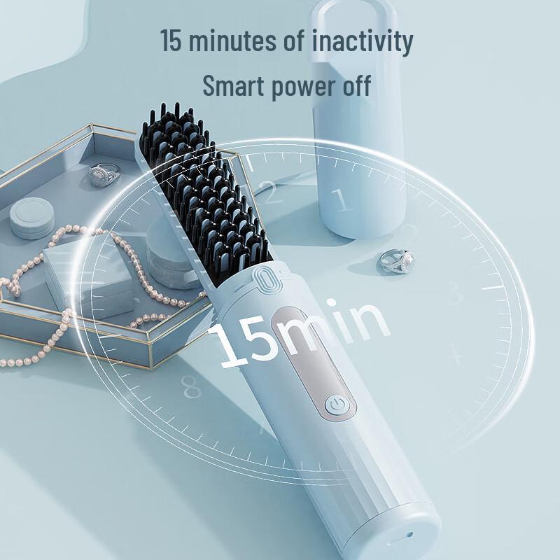 Portable Hair Straightener Comb with LCD CN plug (adapter included)