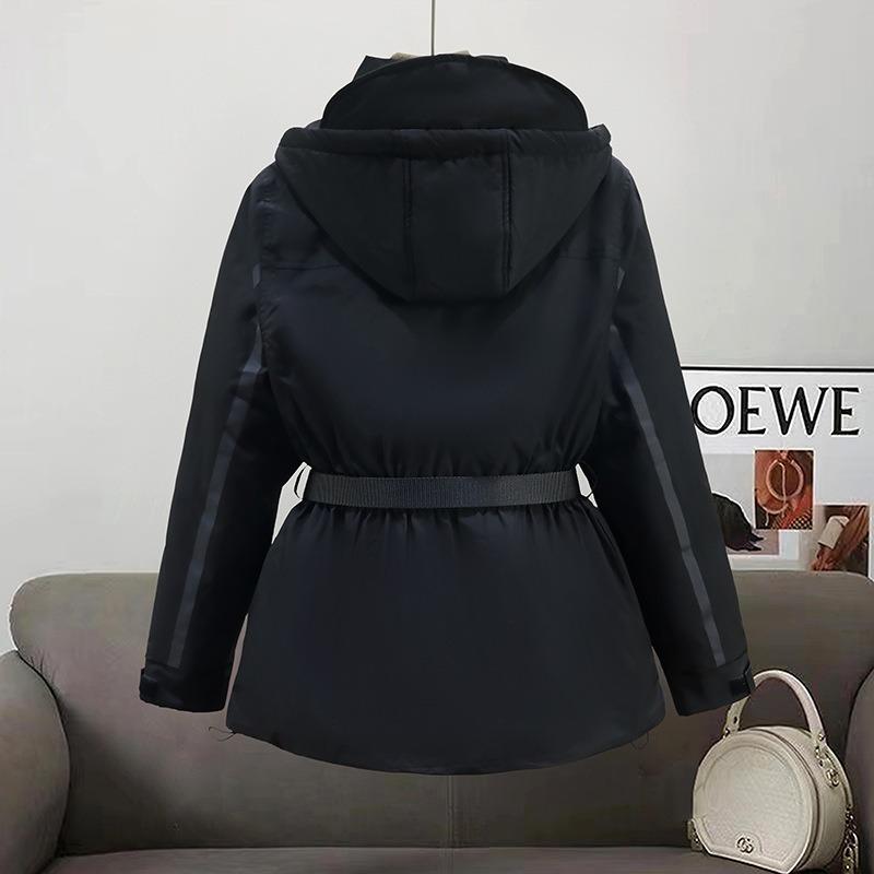 New jacket women's cotton-padded clothes slim and thin hooded thickened jacket cotton-padded clothes ski clothes outside