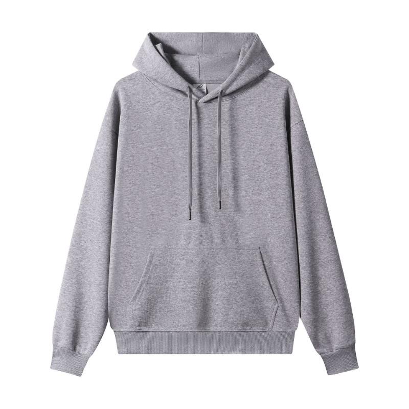 

Retro composite cotton solid color hooded shoulder sweater men s simple daily casual hoodie women s autumn M
