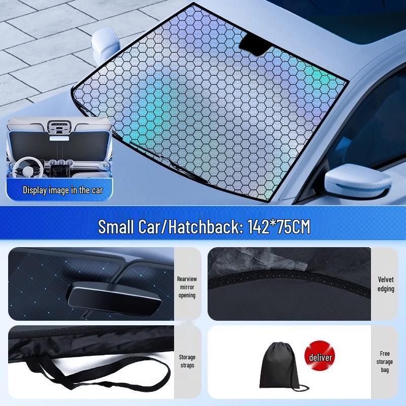 Laser Car Windshield Sunshade - Heat Insulation & Sun Protection Umbrella