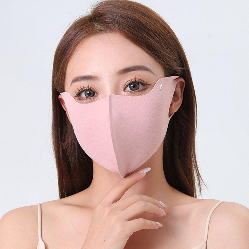 Face Mask Ice Silk Mask Sunscreen Face Scarf Face Gini Mask Elastic Face Cover  Cycling