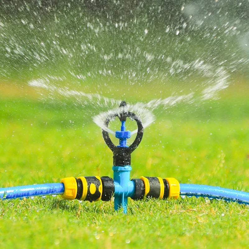 Automatic Rotating Garden Sprinkler Head for Lawn and Vegetable Watering