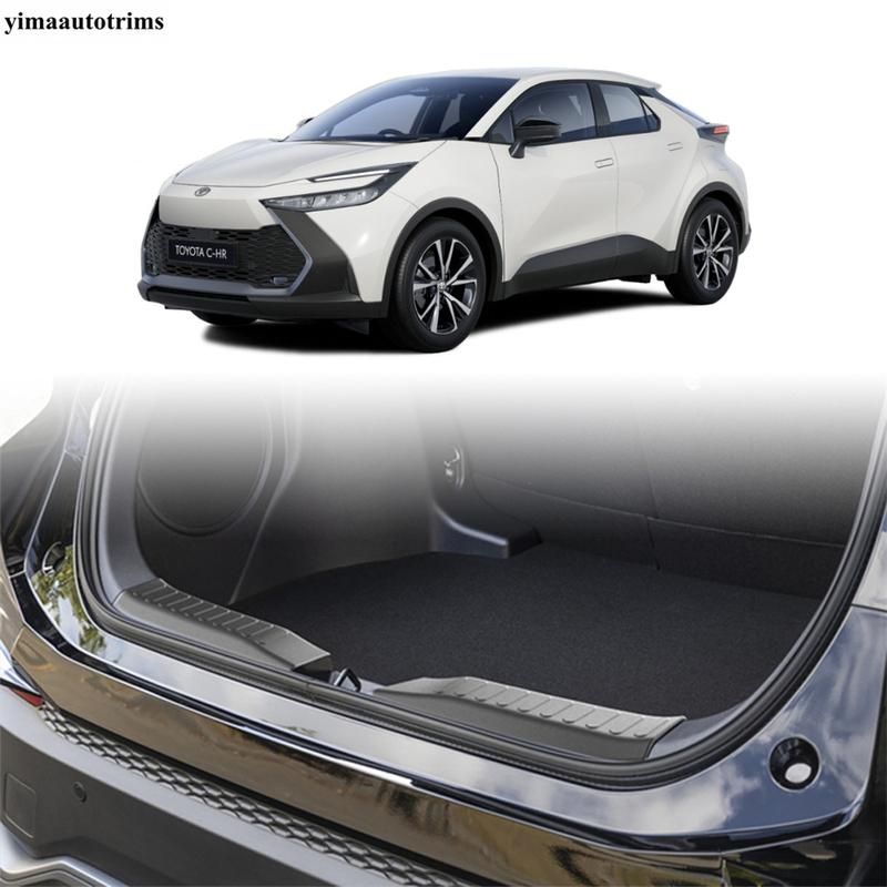 Car Rear Trunk Door Sill Guard Plate Threshold Panel Protective Decoration Cover Trim Accessories For Toyota C-HR CHR 2024 2025