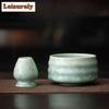 Kiln Change Crystal Glaze Ice Flower Tea Set Complete Set Japanese Matcha Set Kit Tea Holder Tea Ordering Tools Kitchen Gadgets