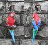 Parrot Tree Decoration: Cross-border Bird Model Resin Ornament for Courtyard