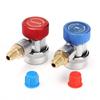 R134A Adapter Hose Set 2PCS for Automotive AC System Maintenance with High and Low Pressure Couplers for Recovery and Charging