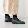 Genuine leather cushioned soft HIMIKO Himiko Babouche Bit Loafers 651304 Green 230