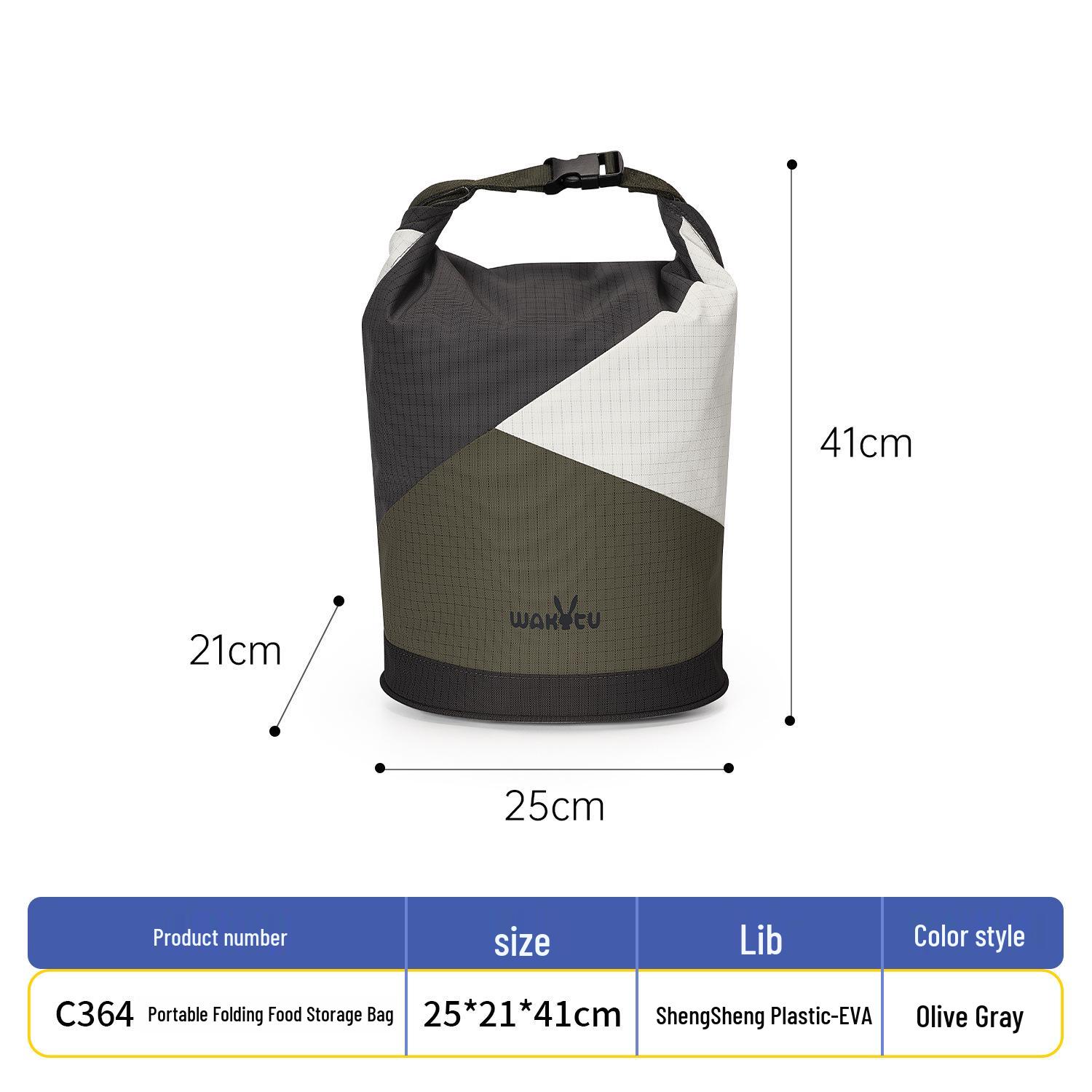 Portable Folding Snack & Pet Food Bag - Multi-purpose Outdoor Storage for Dog Walks C364 Food Storage Bag