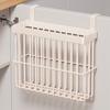Basket Hanging Behind The Door Kitchen Cabinet Door Organizer Wall Mounted Self Adhesive Storage Basket