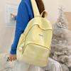 Schoolbag New Sweetheart Girl Corrugated Plaid Backpack Niche Design Sense Simple Versatile Female College Student Class Backpack