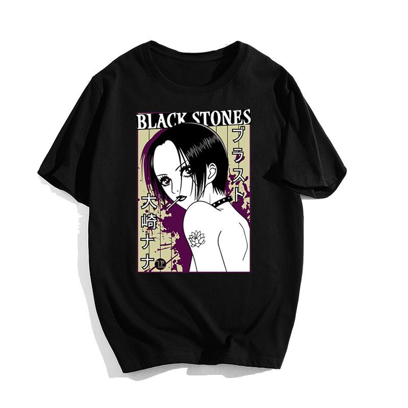 Classic Smoke Osaki Nana Classic Japanese Anime Retro Rock Style Anime T-Shirt Cotton Graphic Tee Unisex Unisex Summer Streetwear