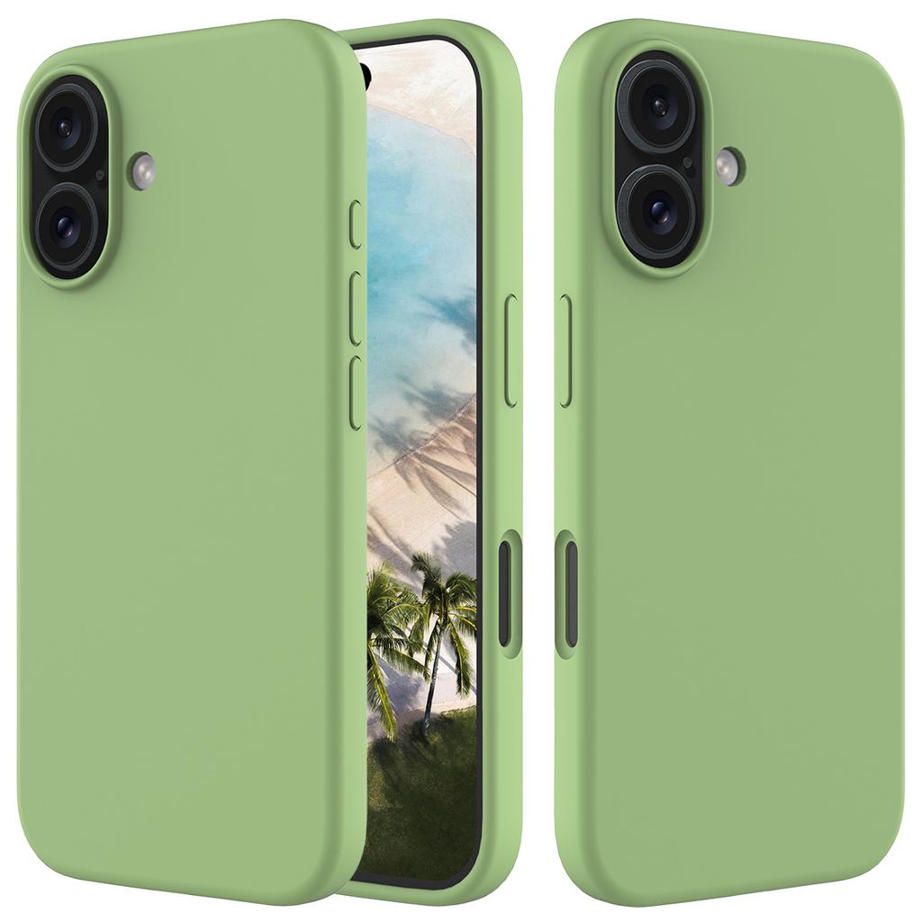 For iPhone 16 Case Liquid Silicone Soft Lining Shockproof Phone Cover
