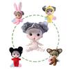 Tiny Doll Plastic Mini Doll with Small Clothes for Girls 4" Little Doll Reborns Baby Gift Bag Decors Accessory