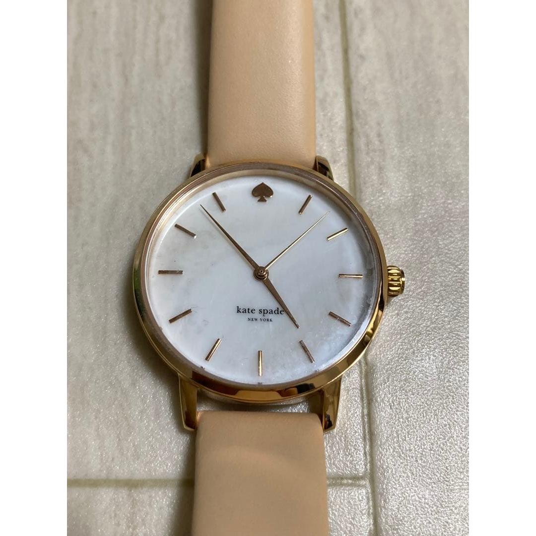 Used kate spade NEW YORK ladies watch beige