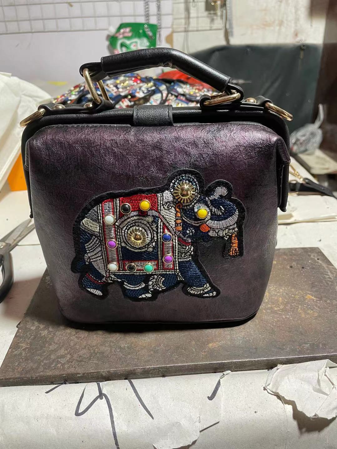 

Bag women s bag new fashion retro embroidered wide shoulder strap shoulder bag literary national style hair capacity messenger bag 19inch