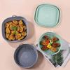 Silicone Air Fryer Lining Multi-Purpose Foldable BBQ Baking Pan Non-Stick Heat Resistant Air Fryer Pad Kitchen Accessories