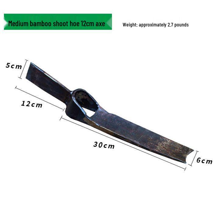 Long Wooden Garden Hoe: Multi-Purpose Tool for Raking, Weeding, Digging, and Planting in Mountainous Terrain.