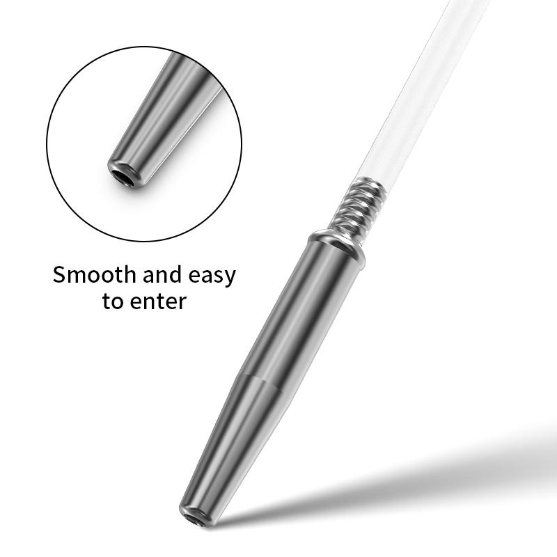 New Horse Eye Catheter Hollow Dilator Man Penis Stimulation Plug Insert Urethra Metal Flower Shower Stick Pulling Gay Sounding