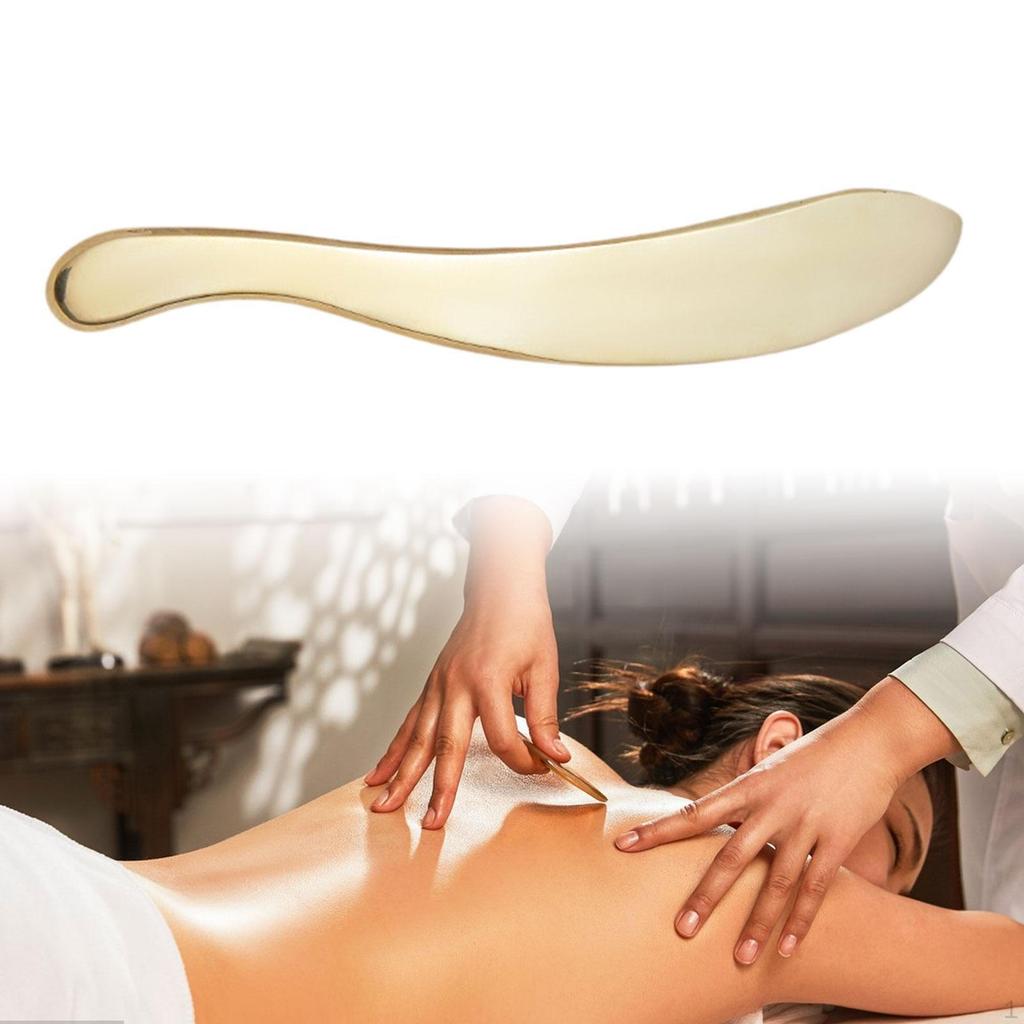 Gua Sha Facial Tool Brass Professional Handheld Portable Guasha Board for Face