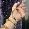 Yellow Aventurine & Sandalwood Manjusri Prayer Beads Bracelet for Women - Cultural and Scenic Treasures