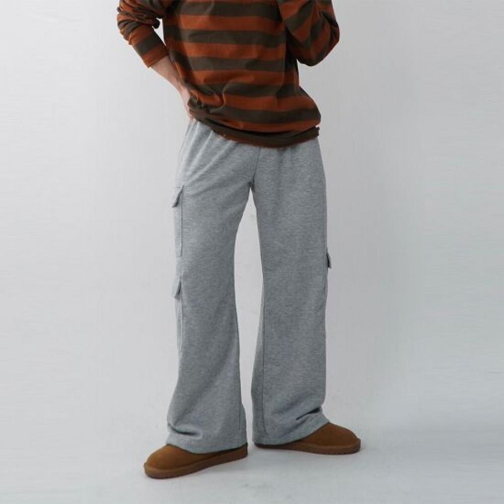Onl Men Three Cargo Wide Sweat Pants Balloon Pants