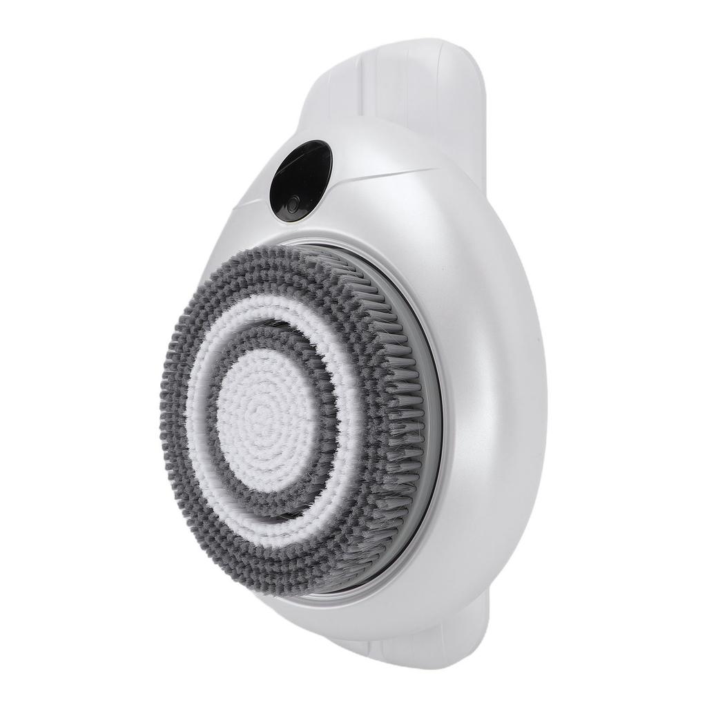 Electric Shower Back Cleaning Brush Deep Cleansing Wall Mounted Automatic Back Scrubber with Replacement Silicone Brush
