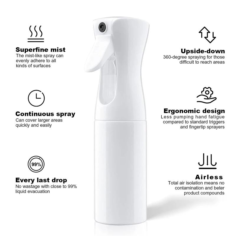 Spray Bottle Mist For Hair Styling,Continuous Spray Bottle,Taming Hair In Morning, Cleaning, Plants, Pets, Misting & Skin Care