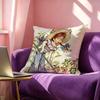 SSarah KKay Girl Square DoubleSided Printed Pillow Case Bedroom Bedside Pillow Sofa Cushion Cover