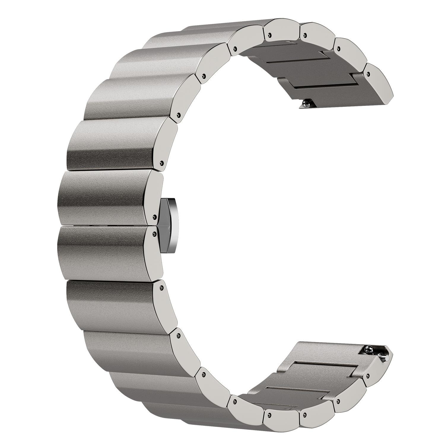 22mm Titanband für Garmin Venu 4 3 2 45mm/D2 Air X15 Armband für Forerunner 570 47mm 265 255 Ersatzband Armband 22mm gray